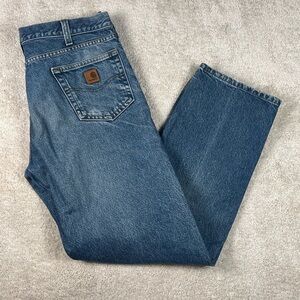 Carhartt Relaxed Fit Jeans Vintage Workwear Denim 36x31
